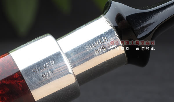 进口烟具 正品德国db石楠木 酒红925银圈烟斗 六件套装Gotha-40-8