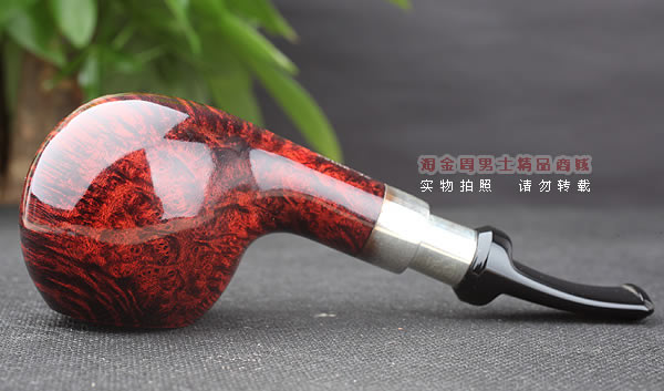 进口烟具 正品德国db石楠木 酒红925银圈烟斗 六件套装Gotha-42-5
