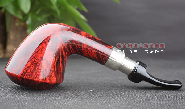 进口烟具 正品德国db石楠木 酒红925银圈烟斗 六件套装Gotha-44-5
