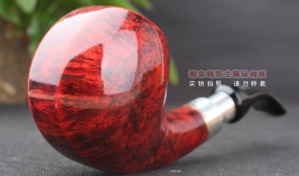进口烟具 正品德国db石楠木 酒红925银圈烟斗 六件套装Gotha-58-1