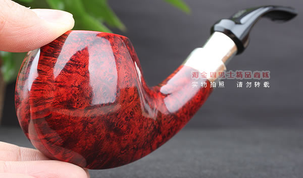 进口烟具 正品德国db石楠木 酒红925银圈烟斗 六件套装Gotha-58-11