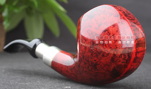 进口烟具 正品德国db石楠木 酒红925银圈烟斗 六件套装Gotha-58-2