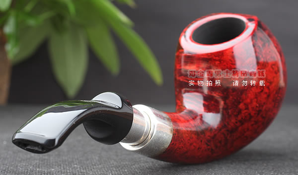 进口烟具 正品德国db石楠木 酒红925银圈烟斗 六件套装Gotha-58-3