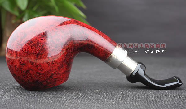 进口烟具 正品德国db石楠木 酒红925银圈烟斗 六件套装Gotha-58-5