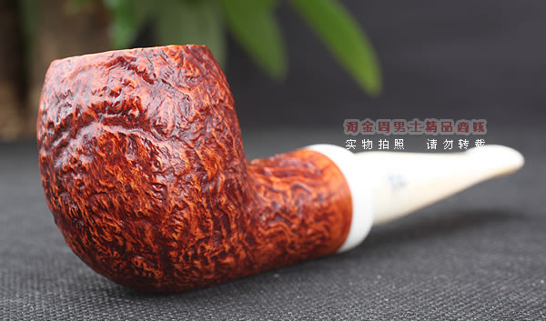 淘金周 进口法国CHACOM CC Turbo石楠木烟斗 六件套装 浅红粗面-1