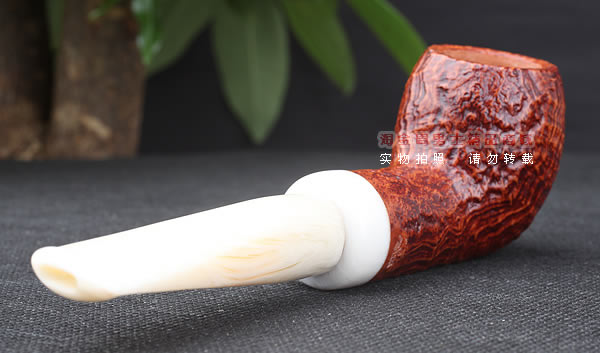 淘金周 进口法国CHACOM CC Turbo石楠木烟斗 六件套装 浅红粗面-3