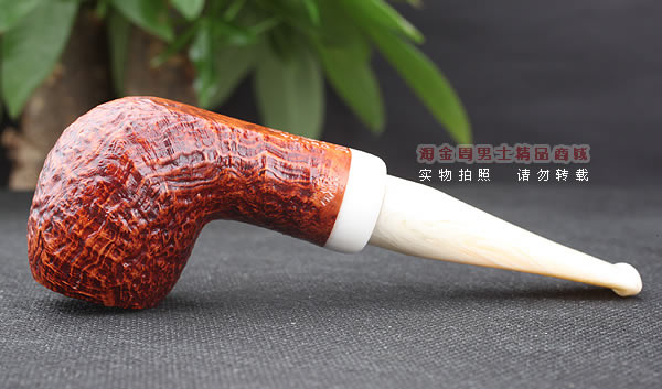 淘金周 进口法国CHACOM CC Turbo石楠木烟斗 六件套装 浅红粗面-5