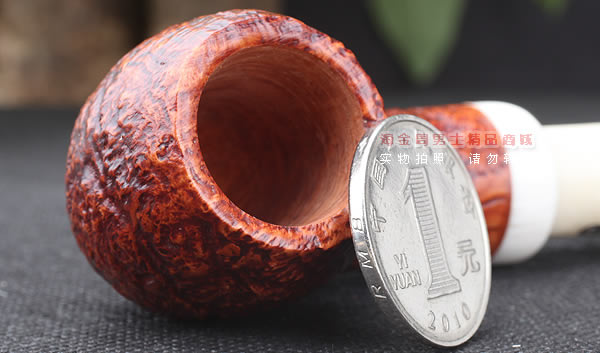 淘金周 进口法国CHACOM CC Turbo石楠木烟斗 六件套装 浅红粗面-6