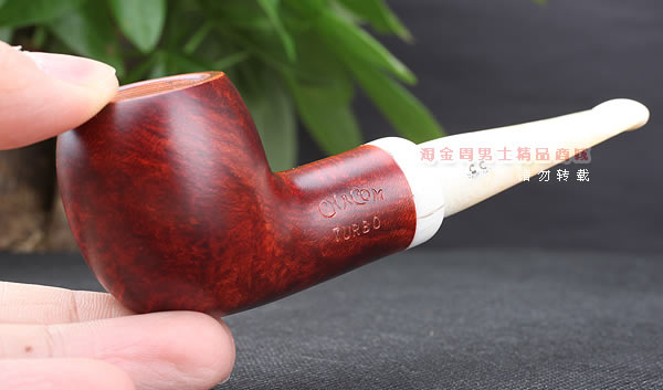 淘金周 进口法国CHACOM CC Turbo石楠木烟斗 六件套装 酒红光面-11