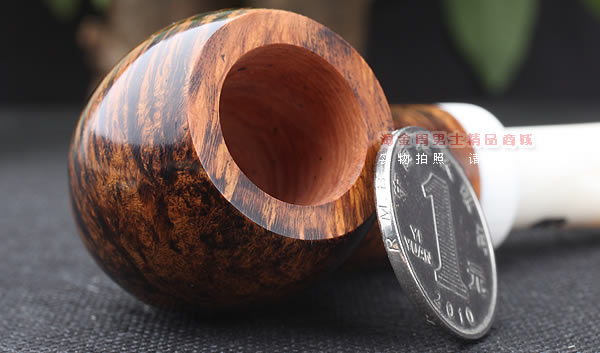 淘金周 进口法国CHACOM CC Turbo石楠木烟斗 六件套装 棕色光面-6