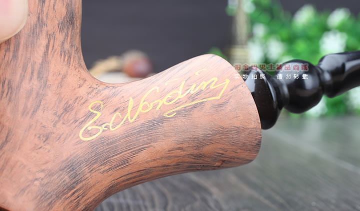 丹麦Erik Nording石楠木手工签名烟斗 SIGNATURE SMOOTH 原木39-8