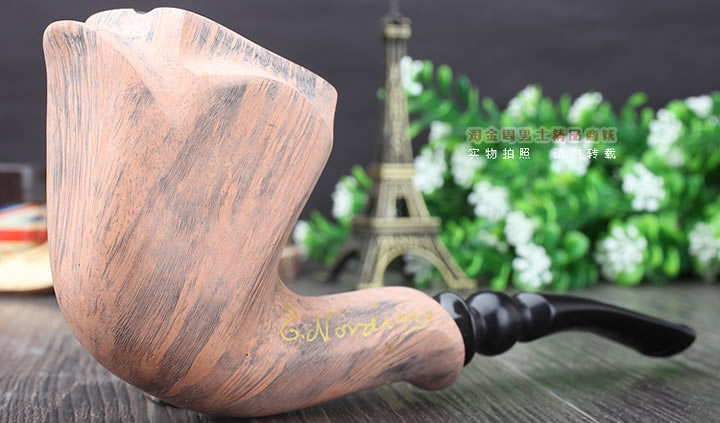 丹麦Erik Nording石楠木手工签名烟斗 SIGNATURE SMOOTH 原木40-1
