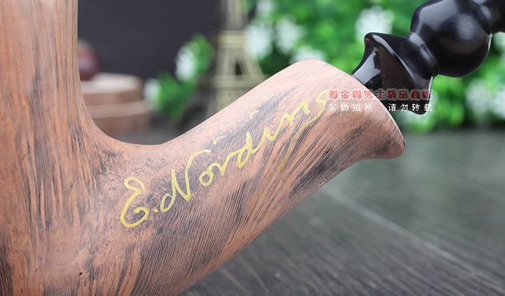 丹麦Erik Nording石楠木手工签名烟斗 SIGNATURE SMOOTH 原木40-8