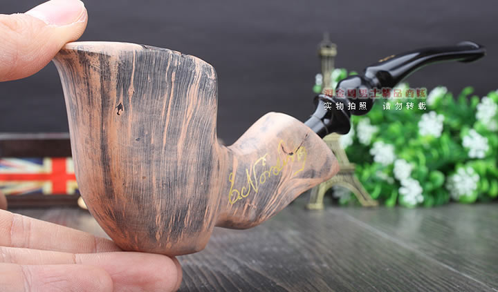丹麦Erik Nording石楠木手工签名烟斗 SIGNATURE SMOOTH 原木42-10