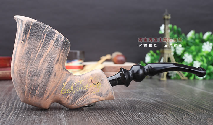 丹麦Erik Nording石楠木手工签名烟斗 SIGNATURE SMOOTH 原木42-4