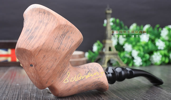 丹麦Erik Nording石楠木手工签名烟斗 SIGNATURE SMOOTH 原木43-1