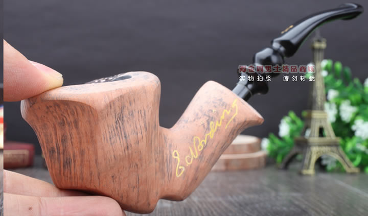丹麦Erik Nording石楠木手工签名烟斗 SIGNATURE SMOOTH 原木43-8