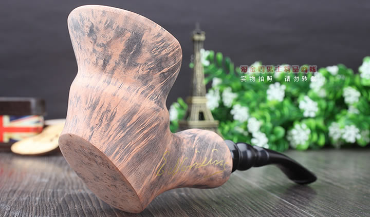 丹麦Erik Nording石楠木手工签名烟斗 SIGNATURE SMOOTH 原木45-1