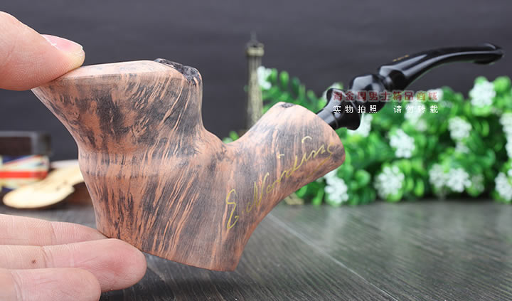 丹麦Erik Nording石楠木手工签名烟斗 SIGNATURE SMOOTH 原木45-10