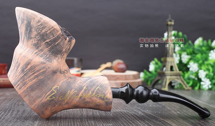 丹麦Erik Nording石楠木手工签名烟斗 SIGNATURE SMOOTH 原木45-4