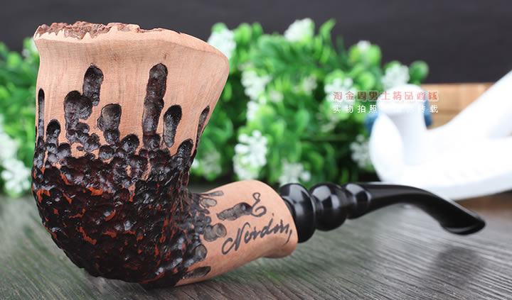 丹麦Erik Nording石楠木手工签名烟斗 SIGNATURE SMOOTH 原木47-1