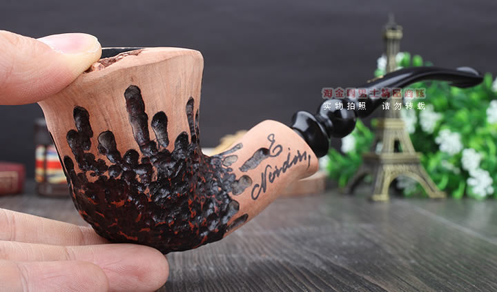丹麦Erik Nording石楠木手工签名烟斗 SIGNATURE SMOOTH 原木47-10