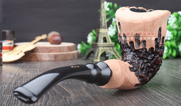 丹麦Erik Nording石楠木手工签名烟斗 SIGNATURE SMOOTH 原木47-3