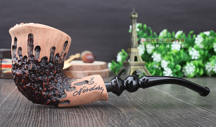 丹麦Erik Nording石楠木手工签名烟斗 SIGNATURE SMOOTH 原木47-4