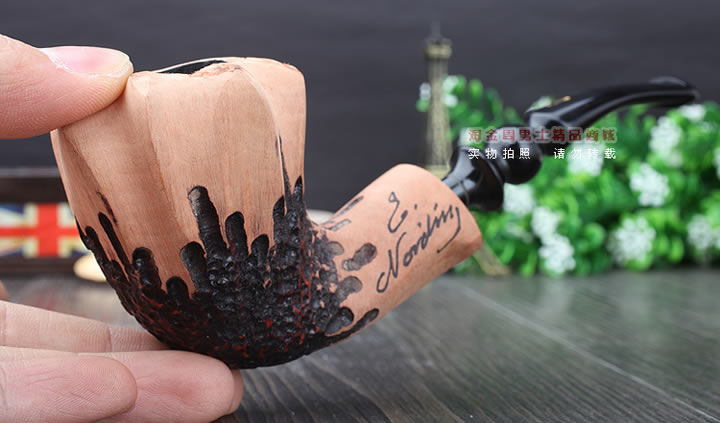 丹麦Erik Nording石楠木手工签名烟斗 SIGNATURE SMOOTH 原木48-10