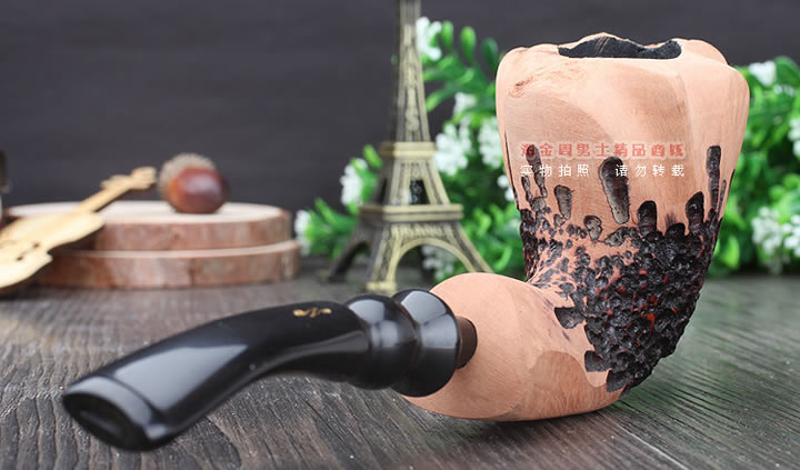 丹麦Erik Nording石楠木手工签名烟斗 SIGNATURE SMOOTH 原木48-3