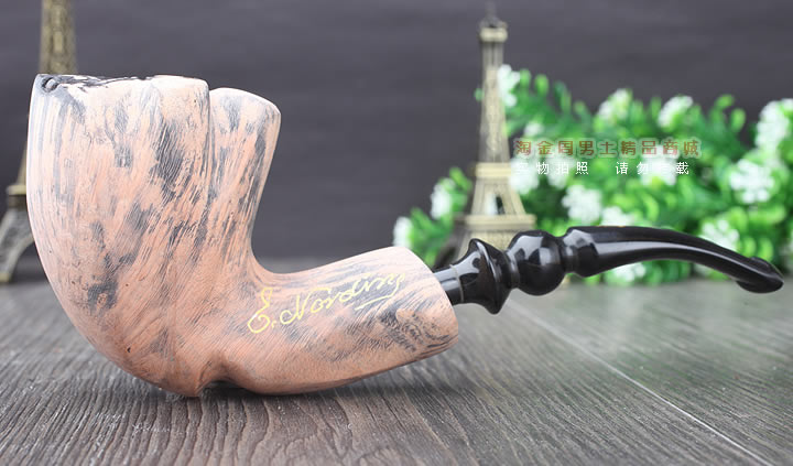 丹麦Erik Nording石楠木手工签名烟斗 SIGNATURE SMOOTH 原木49-4