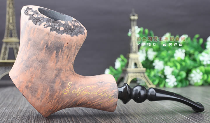 丹麦Erik Nording石楠木手工签名烟斗 SIGNATURE SMOOTH 原木50-4