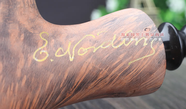 丹麦Erik Nording石楠木手工签名烟斗 SIGNATURE SMOOTH 原木50-8