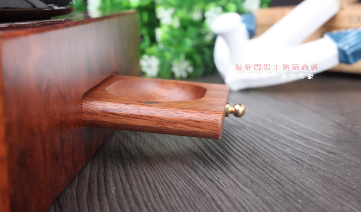 淘金周 进口意大利马仕Mastro de Paja 石楠木手工烟斗架 烟灰缸-4