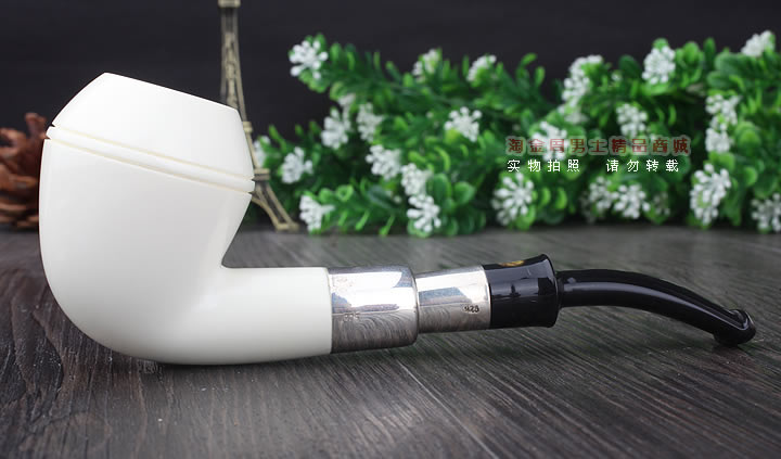 原装进口 正品土耳其海泡石 ALTINAY烟斗5件套 双银圈229-4