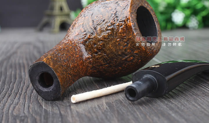 【淘金周】进口丹麦Stanwell Golden石楠木烟斗 5件套装黄金179K-7