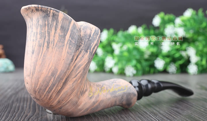 丹麦Erik Nording石楠木手工签名烟斗 SIGNATURE SMOOTH 原木55-1