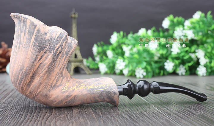 丹麦Erik Nording石楠木手工签名烟斗 SIGNATURE SMOOTH 原木55-4