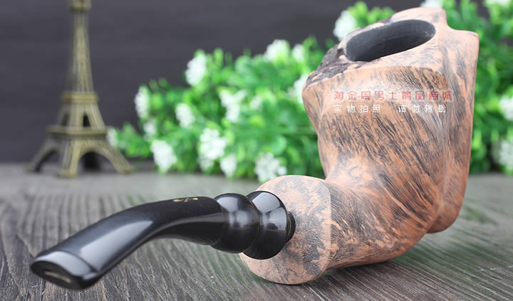 丹麦Erik Nording石楠木手工签名烟斗 SIGNATURE SMOOTH 原木56-3