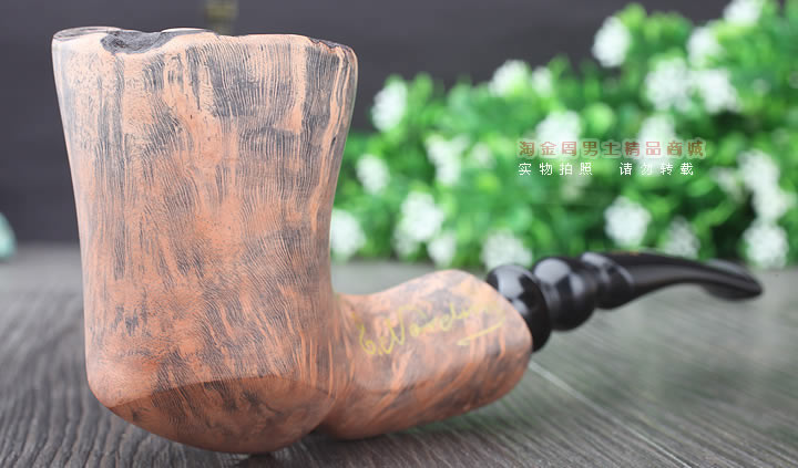 丹麦Erik Nording石楠木手工签名烟斗 SIGNATURE SMOOTH 原木58-1