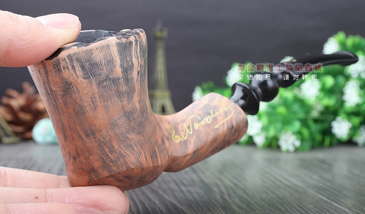 丹麦Erik Nording石楠木手工签名烟斗 SIGNATURE SMOOTH 原木58-11