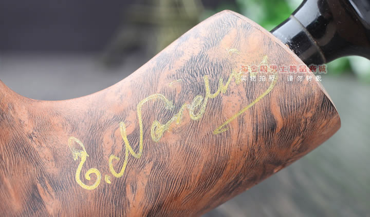 丹麦Erik Nording石楠木手工签名烟斗 SIGNATURE SMOOTH 原木58-9