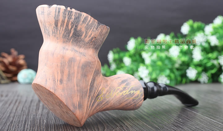 丹麦Erik Nording石楠木手工签名烟斗 SIGNATURE SMOOTH 原木59-1