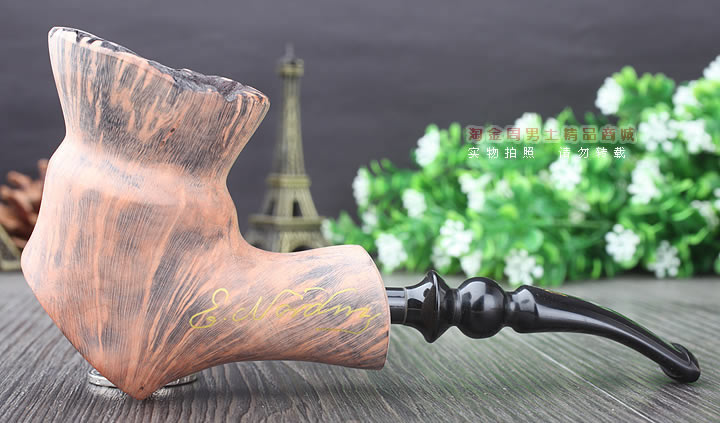 丹麦Erik Nording石楠木手工签名烟斗 SIGNATURE SMOOTH 原木59-4