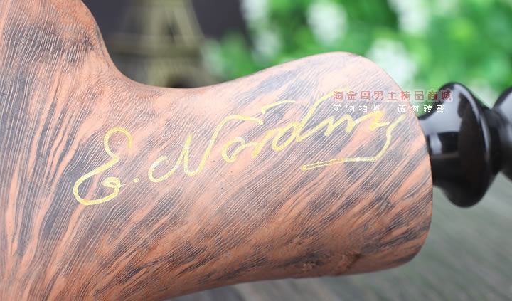 丹麦Erik Nording石楠木手工签名烟斗 SIGNATURE SMOOTH 原木59-9