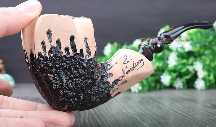 丹麦Erik Nording石楠木手工签名烟斗 SIGNATURE SMOOTH 原木60-10