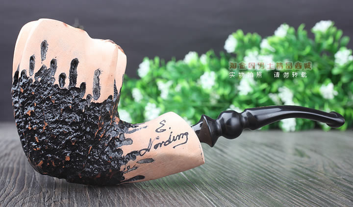 丹麦Erik Nording石楠木手工签名烟斗 SIGNATURE SMOOTH 原木60-4