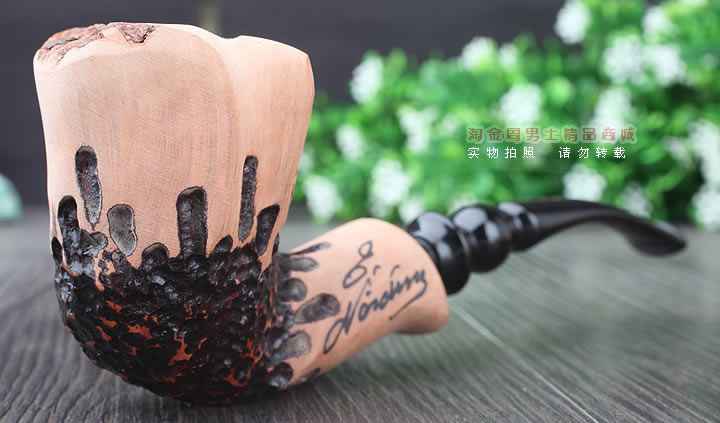 丹麦Erik Nording石楠木手工签名烟斗 SIGNATURE SMOOTH 原木61-1