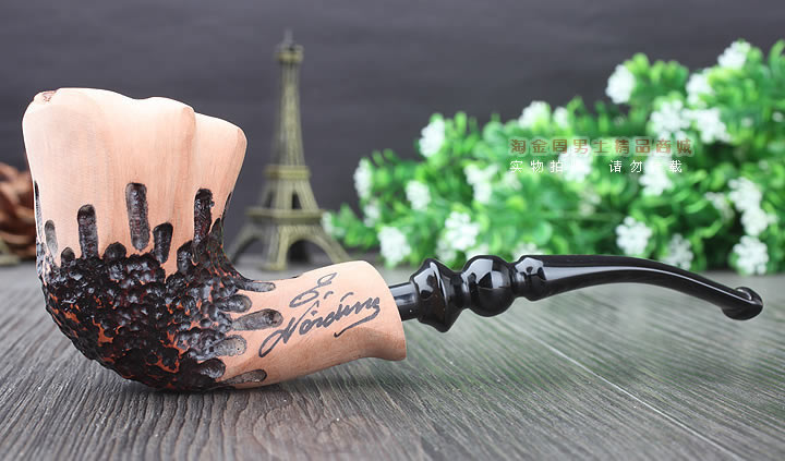 丹麦Erik Nording石楠木手工签名烟斗 SIGNATURE SMOOTH 原木61-4