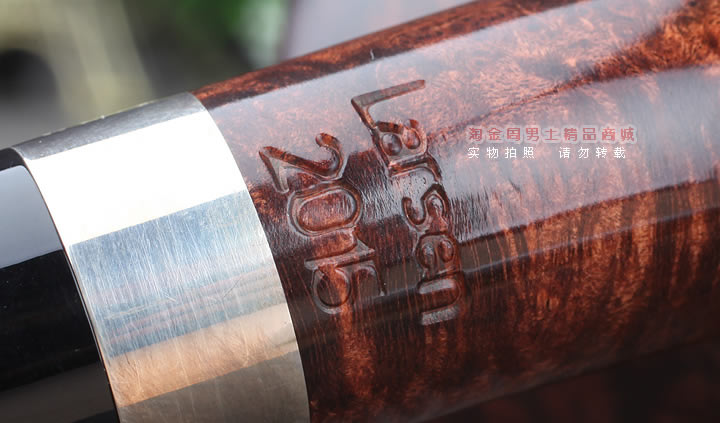 【淘金周】拉森w.o.larsen石楠木烟斗 2015年限量烟斗棕色含压棒-10